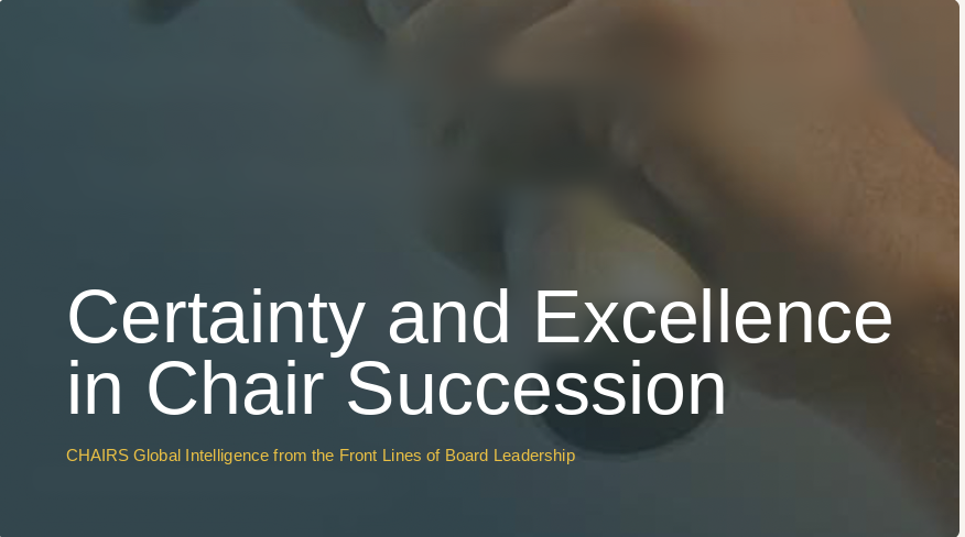 Chair Succession fundamentals illustration