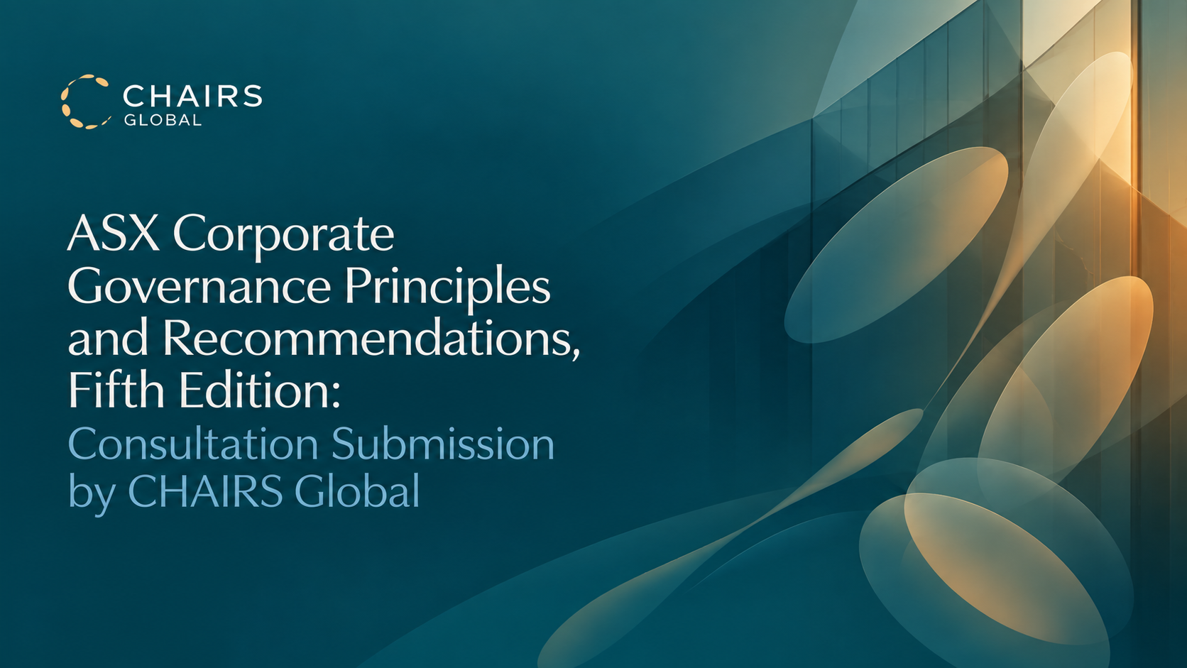 ASX submission by CHAIRS Global